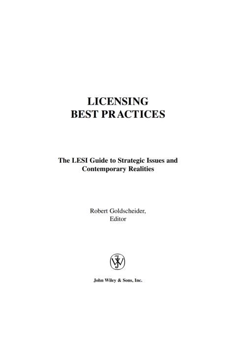 Cover image for book Licensing Best Practices