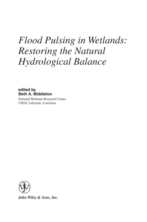 Cover image for book Flood Pulsing in Wetlands