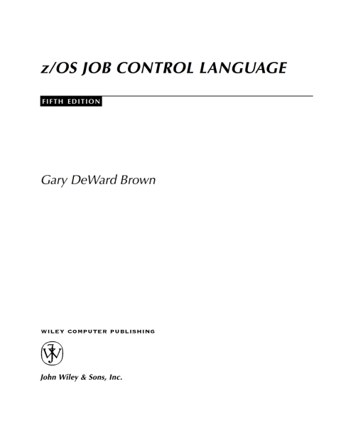 Cover image for book zOS JCL (Job Control Language)