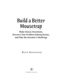 صورة الغلاف: Build a Better Mousetrap 1st edition 9780471395386