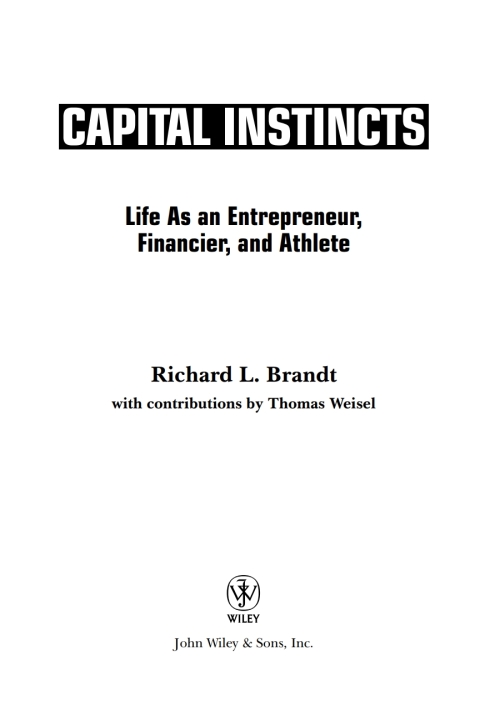Cover image for book Capital Instincts