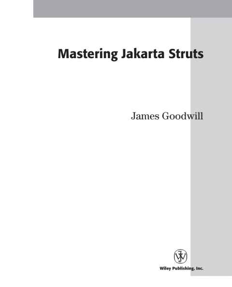 Cover image for book Mastering Jakarta Struts