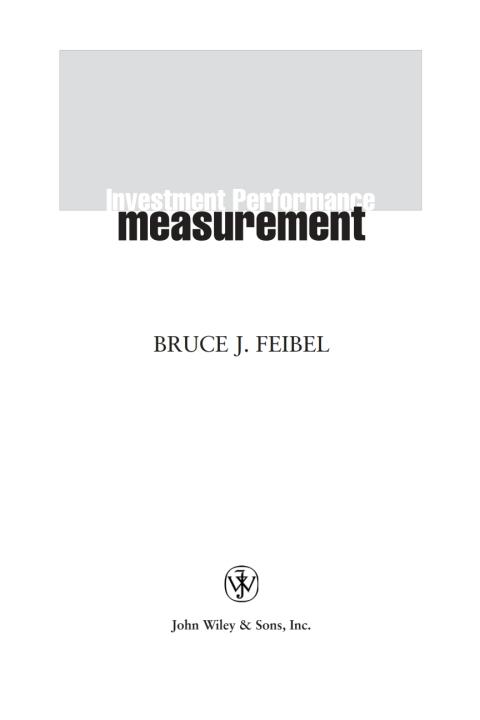 Cover image for book Investment Performance Measurement