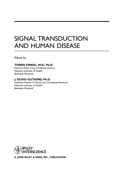 Cover image for book Signal Transduction and Human Disease