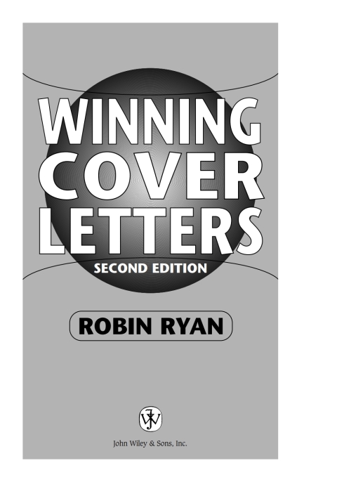 Cover image for book Winning Cover Letters