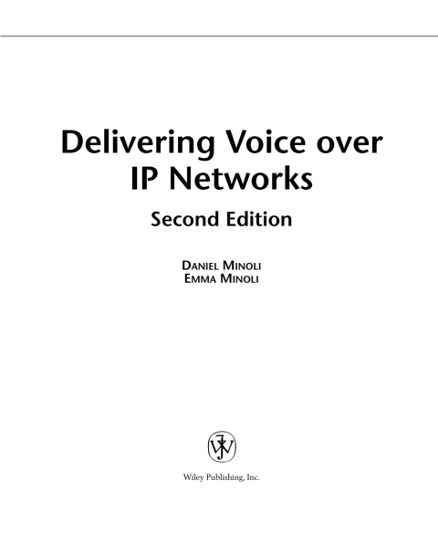 Cover image for book Delivering Voice over IP Networks