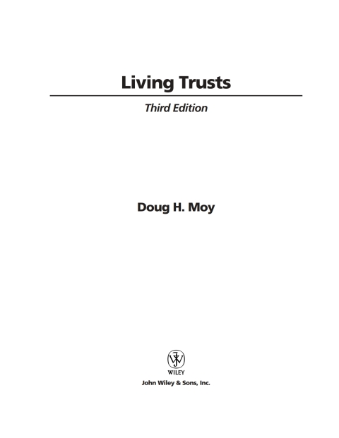 Cover image for book Living Trusts