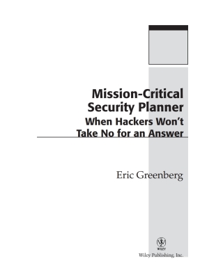 Mission-Critical Security Planner