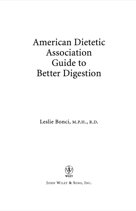 Cover image for book American Dietetic Association Guide to Better Digestion