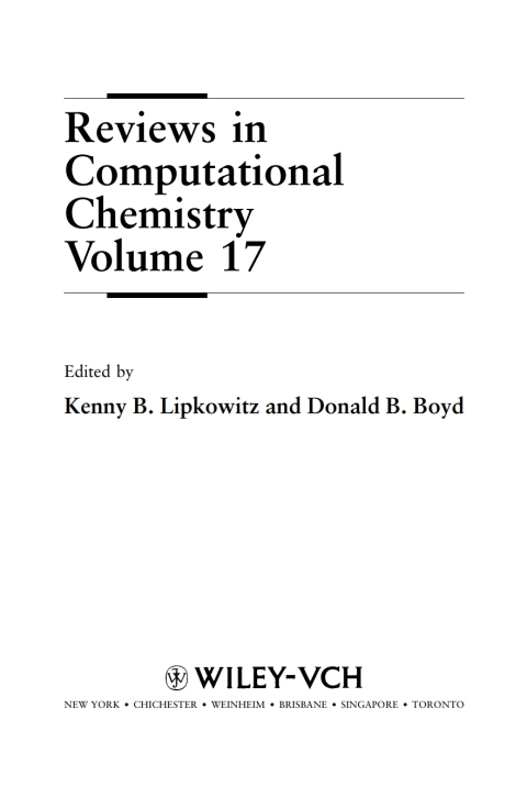 Reviews in Computational Chemistry 