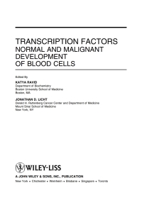 Cover image: Transcription Factors 1st edition 9780471350545
