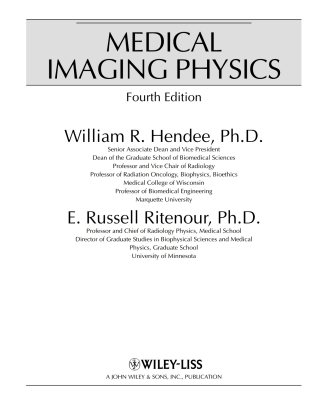 Medical Imaging Physics
