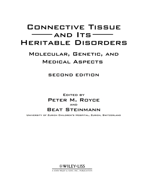 Cover image for book Connective Tissue and Its Heritable Disorders