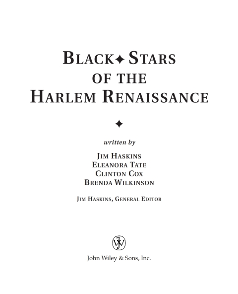 Black Stars of the Harlem Renaissance 