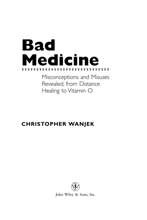 Cover image for book Bad Medicine