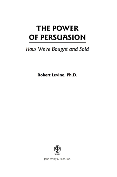 Cover image for book The Power of Persuasion