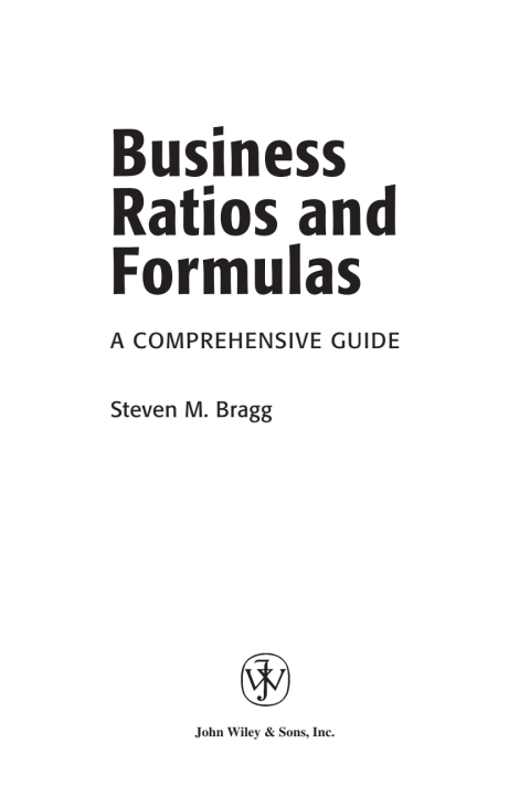 Cover image for book Business Ratios and Formulas