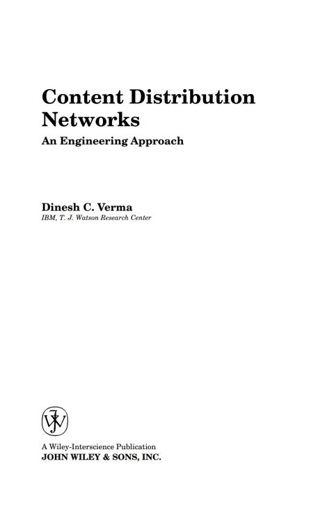 Content Distribution Networks 