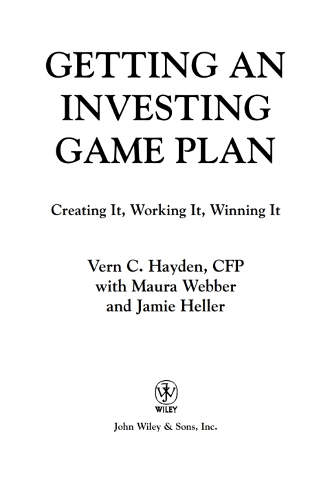 Cover image for book Getting an Investing Game Plan: Creating It, Working It, Winning It