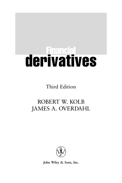 Cover image for book Financial Derivatives