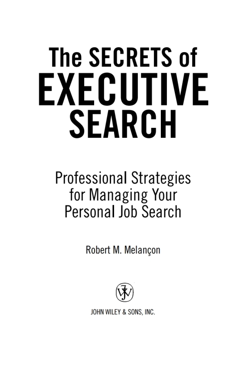 Cover image for book The Secrets of Executive Search