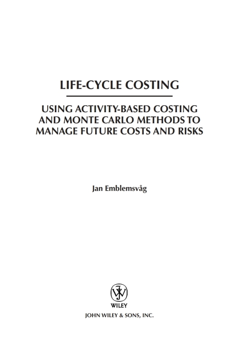 Cover image for book Life-Cycle Costing
