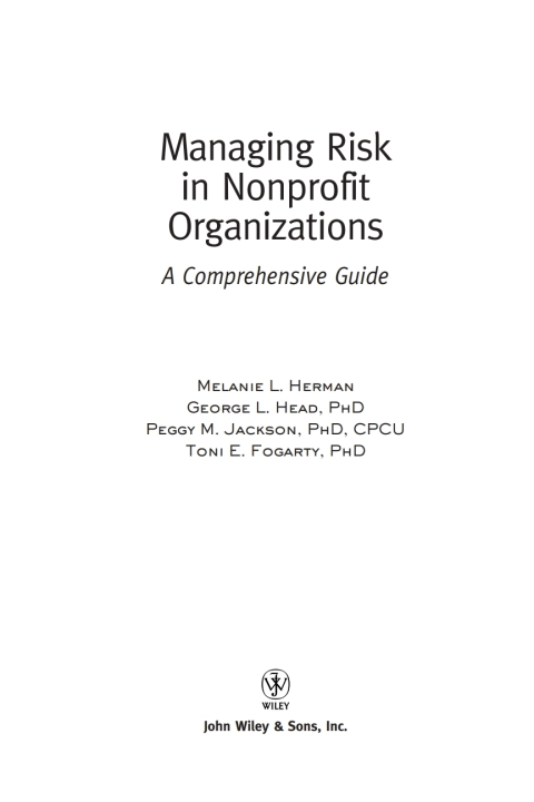 Managing Risk in Nonprofit Organizations: A Comprehensive Guide 