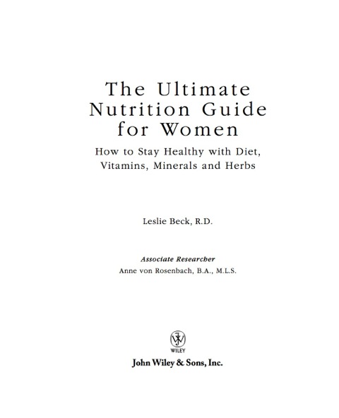 Cover image for book The Ultimate Nutrition Guide for Women