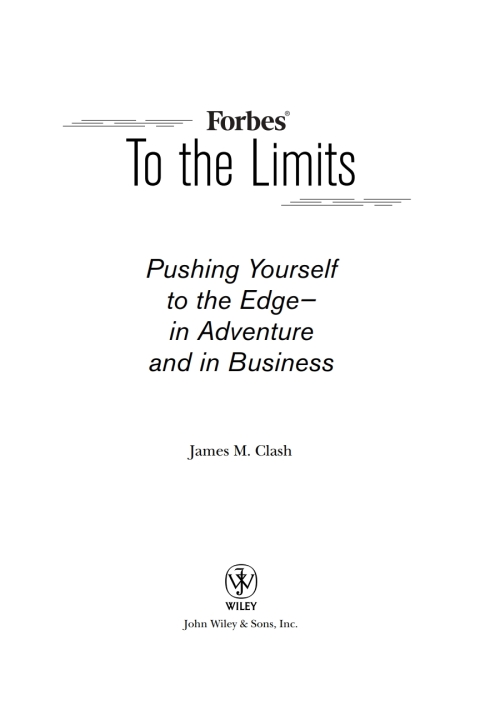 Cover image for book Forbes To The Limits