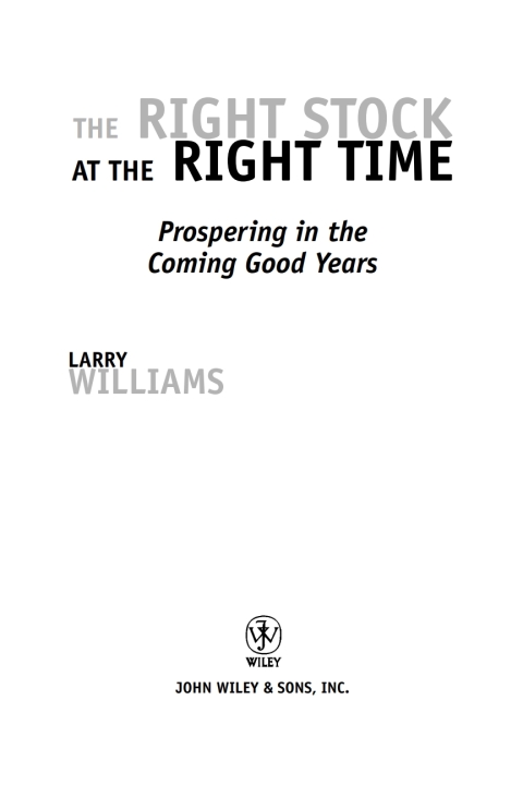 Cover image for book The Right Stock at the Right Time