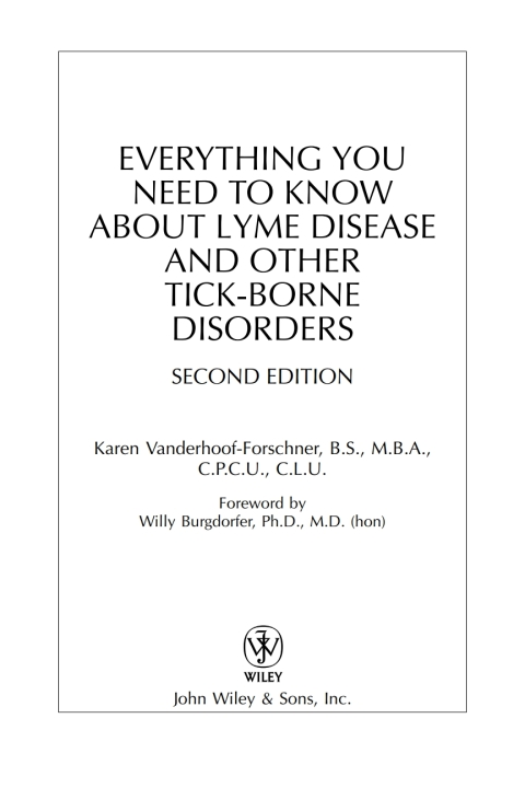 Cover image for book Everything You Need to Know About Lyme Disease and Other Tick-Borne Disorders