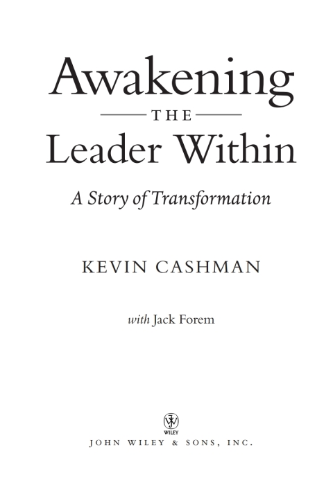Cover image for book Awakening the Leader Within