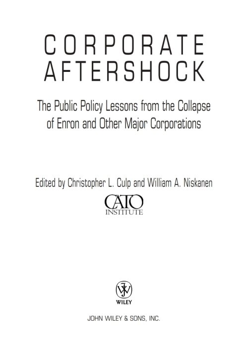 Cover image for book Corporate Aftershock