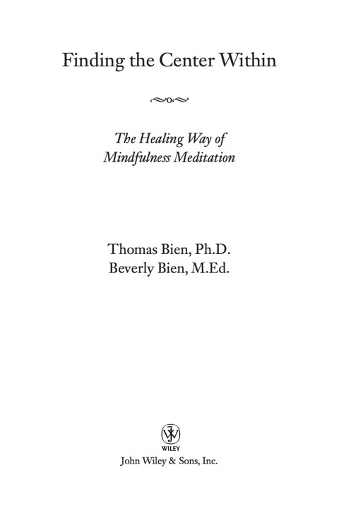 Cover image for book Finding the Center Within