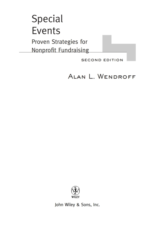 Cover image for book Special Events: Proven Strategies for Nonprofit Fundraising, 2nd Edition