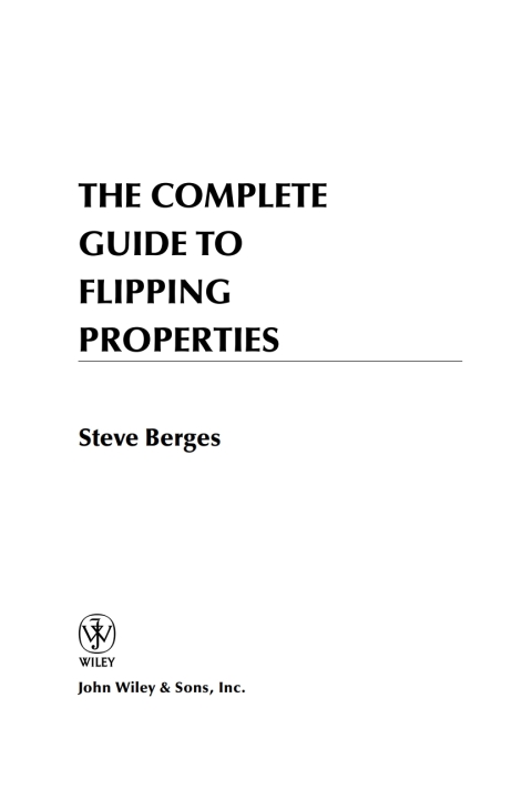 Cover image for book The Complete Guide to Flipping Properties