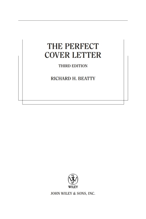 Cover image for book The Perfect Cover Letter