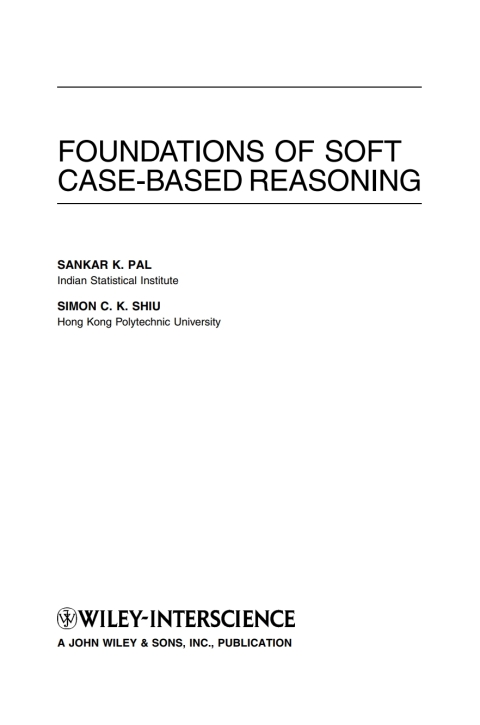 Cover image for book Foundations of Soft Case-Based Reasoning