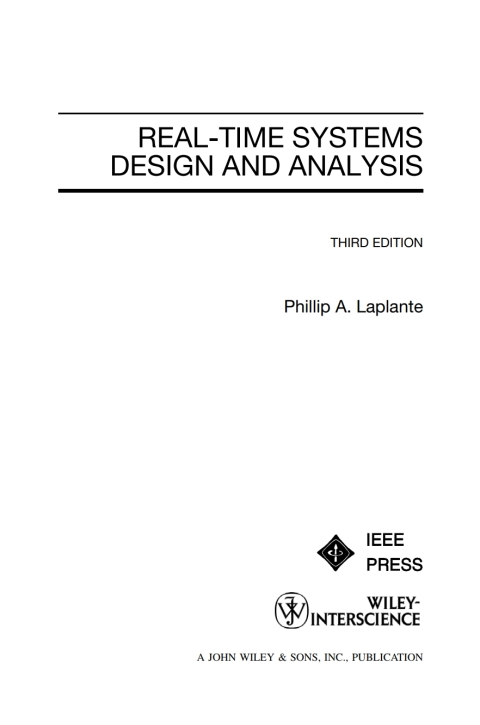 Cover image for book Real-Time Systems Design and Analysis