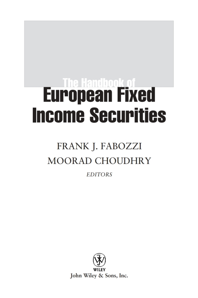 The Handbook of European Fixed Income Securities