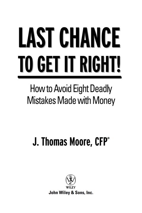 Cover image for book Last Chance to Get It Right!