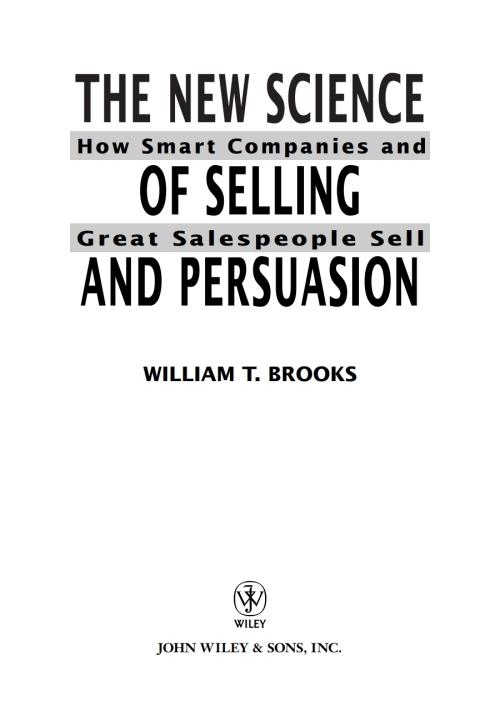 Cover image for book The New Science of Selling and Persuasion