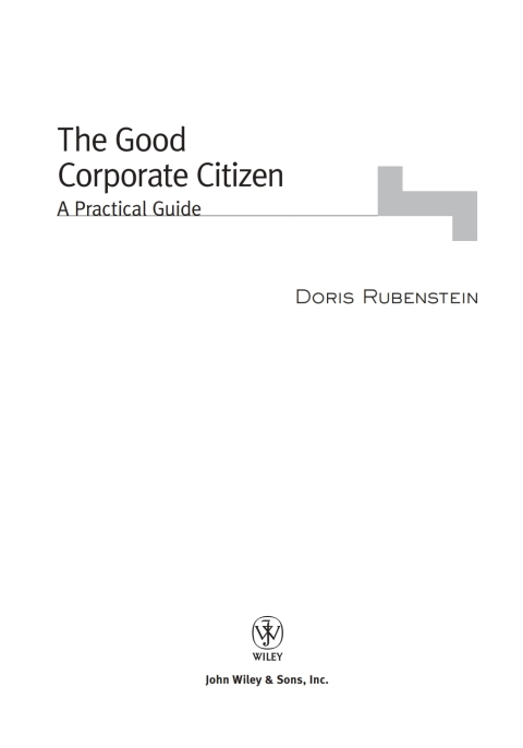 Cover image for book The Good Corporate Citizen