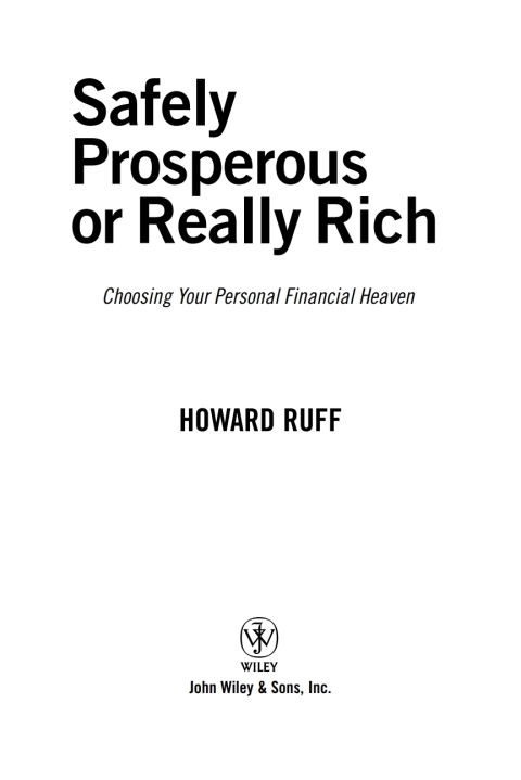 Cover image for book Safely Prosperous or Really Rich