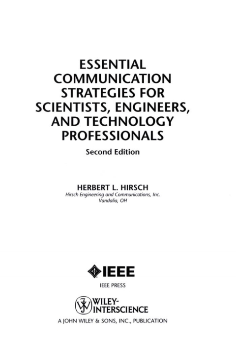 Cover image for book Essential Communication Strategies