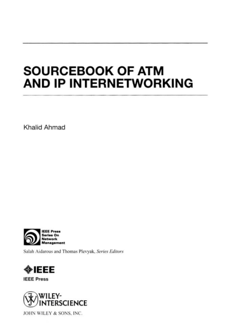 Sourcebook of ATM and IP Internetworking 