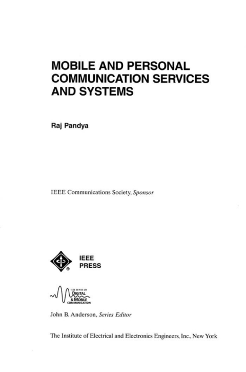 Cover image for book Mobile and Personal Communication Services and Systems