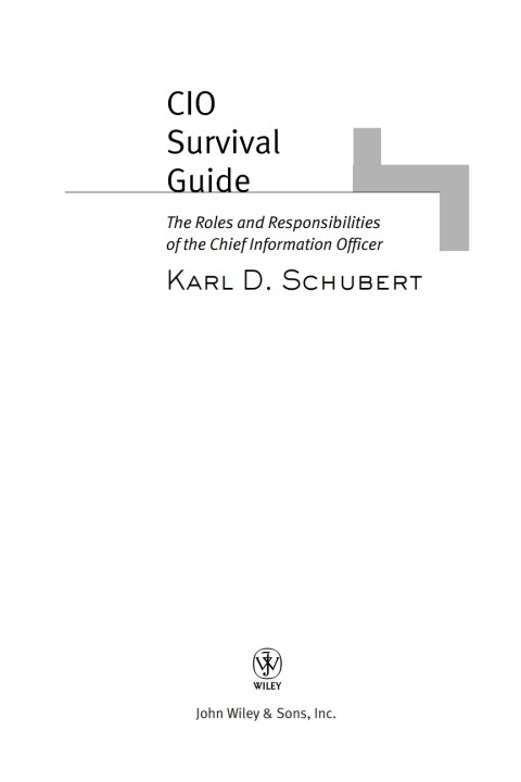 Cover image for book CIO Survival Guide