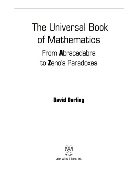 Cover image for book The Universal Book of Mathematics