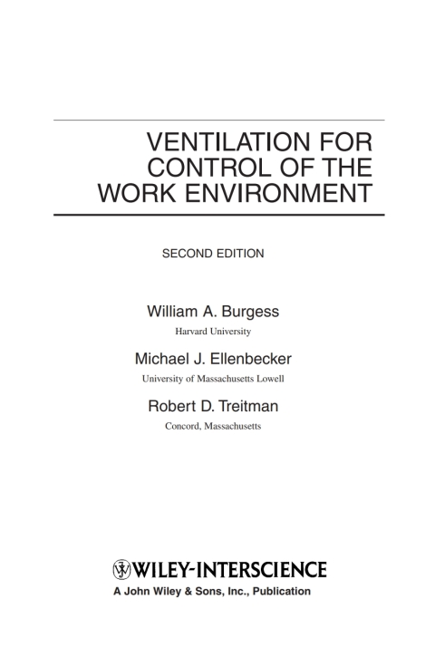 Ventilation for Control of the Work Environment 